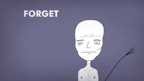 Brains off. Мозг off. Форгет гиф. Forget about it. Gif not forget.