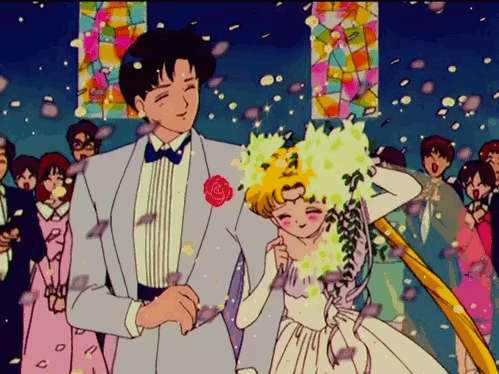 GIF sailor moon anime couple wedding - animated GIF on GIFER - by  Voodoolabar