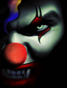 scary clown gifs