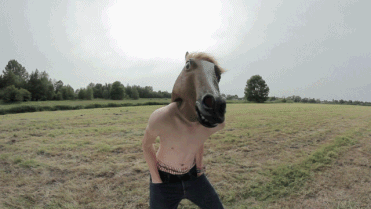 unicorn head mask gif