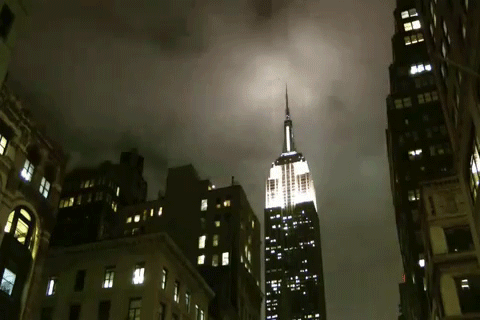 Нью йорк ночь природа гифка.