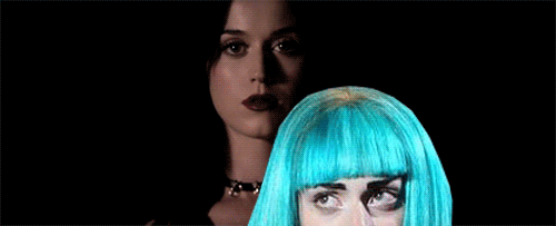 Image result for lady gaga and katy perry gif