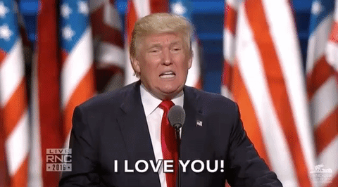 Image result for trump love gif