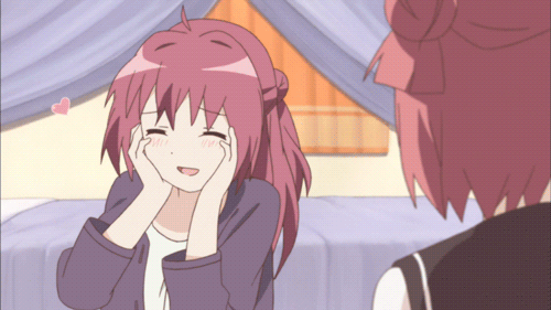 gif chica anime cute emocionada - excited girl anime