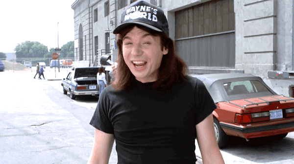 Waynes world thumbs up mike myers GIF on GIFER - by Graris