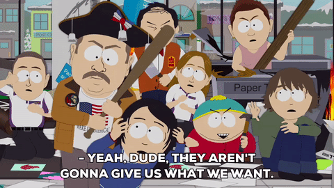 Protesting eric cartman GIF on GIFER - by Gavinraron