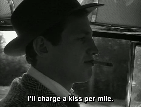 Belmondo vintage kiss GIF on GIFER