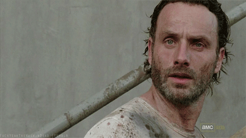 Image result for rick grimes the walking dead gif