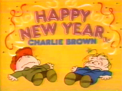 Happy new year charlie brown 80s retro GIF on GIFER - by Dodal