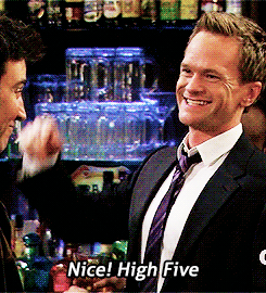 Barney stinson high five how i met your mother GIF on GIFER - by Iandi