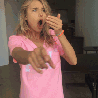 excited girl gif
