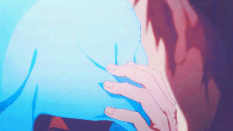 Anime heart attack gif
