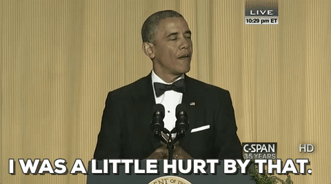 Грустный Обама. Hurt less