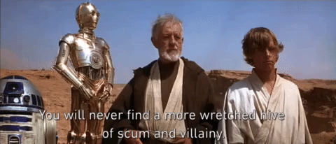 GIF you will never find a more wretched hive of scum and villainy movie  star wars - animated GIF on GIFER - by Arabei