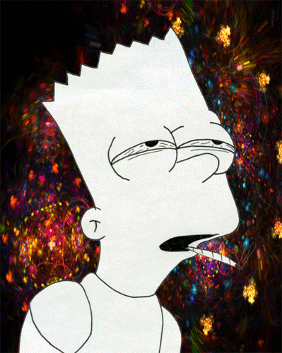 GIF bart simpson weed simpsons - animated GIF on GIFER - by Painwing