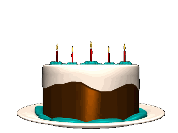 Happy Birthday Cake and Balloons - Free animated GIF - PicMix