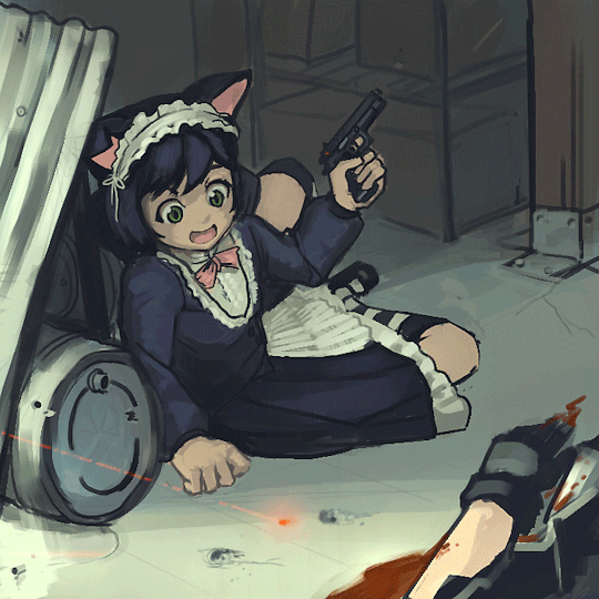 Cat With Gun Gif