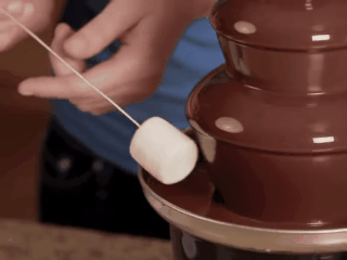 Image result for chocolate fountain gif