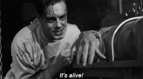 Frankenstein its alive GIF on GIFER - by Beazenius