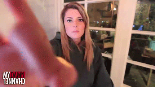 Dont do it grace helbig stop it thursday GIF on GIFER image