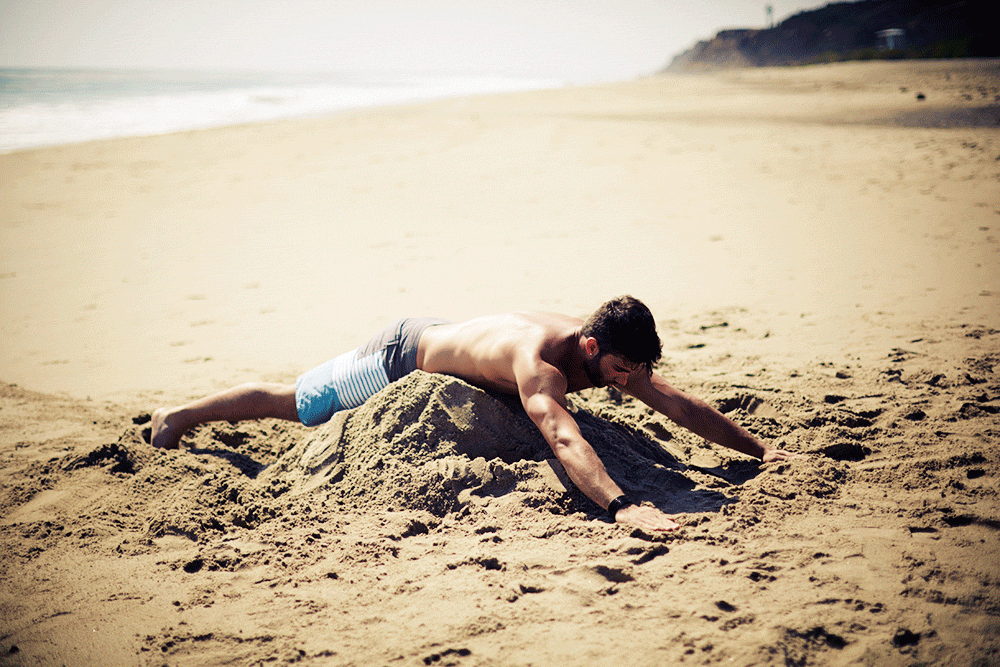 Beach fitness exercising GIF on GIFER - by Yogul