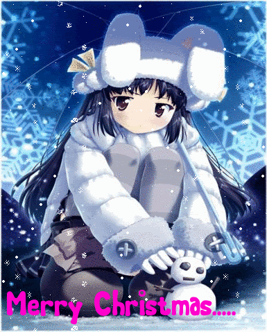 Anime Tokimeki Memorial Only Love Sayuri Amamiya Merry Christmas GIF |  GIFDB.com