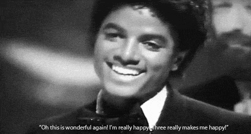 michael jackson smiling in the 80s