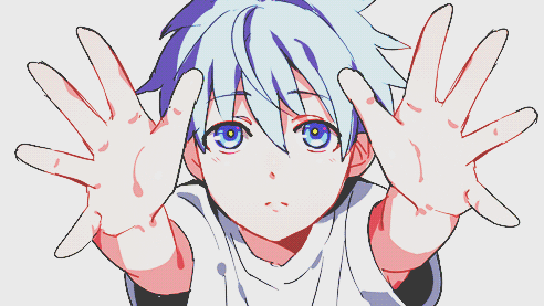 Anime boy sad on Make a GIF