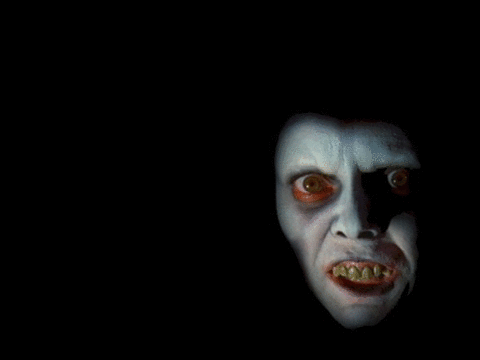 scary faces pop up gif
