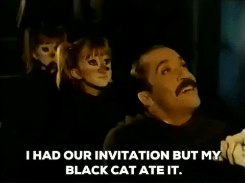 Gif I Had Our Invitation But My Black Cat Ate It Double Double Toil And Trouble Ashley Olsen Animated Gif On Gifer By Ka