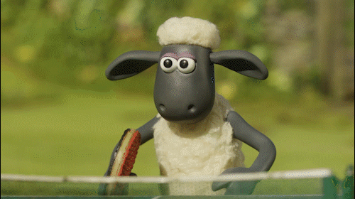 Table tennis shaun the sheep GIF - Find on GIFER