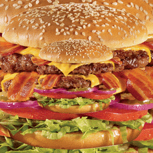 Burger hypnotic GIF Find on GIFER