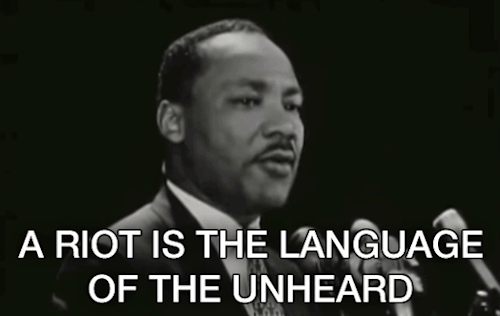 Mlk Quote About Riots Gif Martin Luther King Jr Mlk Riot - Animated Gif On Gifer