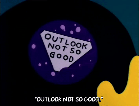 Image result for magic 8 ball outlook not so good gif