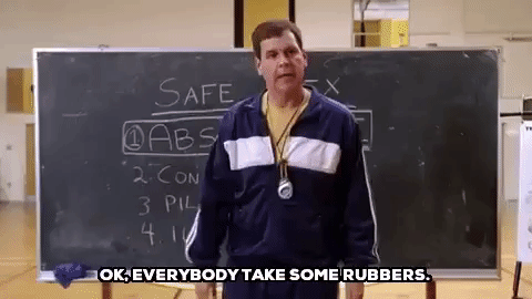 Ok everybody take some rubbers condoms GIF - Find on GIFER