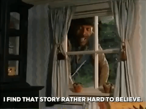 I Find That Story Rather Hard To Believe Meshach Taylor Double Double Toil And Trouble Gif Find On Gifer