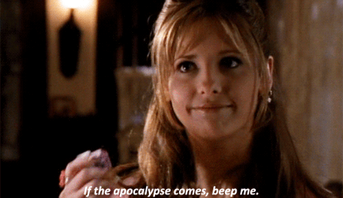 GIF buffy contre les vampires beep me images personnage préférébuffy the vampire slayer - animated  GIF on GIFER