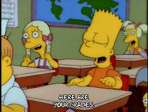 Image result for grades fail simpsons gif