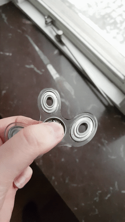 rolling fidget spinner