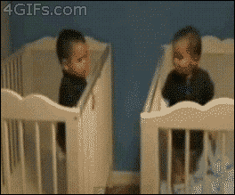 twins pull cribs together