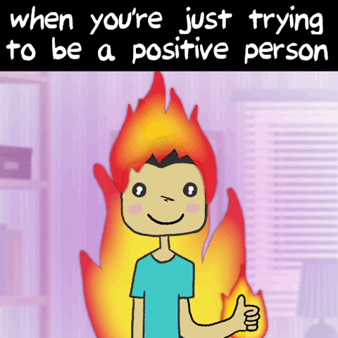 Buzzfeed positivity stahp GIF - Find on GIFER