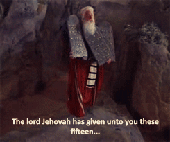 GIF moses ten commandments movies - animated GIF on GIFER