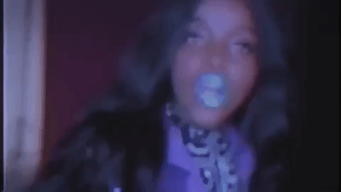 GIF blue lipstick music music video - animated GIF on GIFER