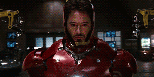 Image result for iron man 1 gif