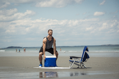 GIF summer beach workout - animated GIF on GIFER