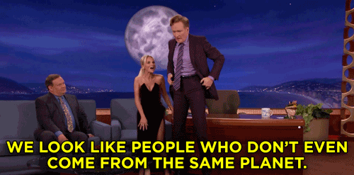 Tall kristin chenoweth conan obrien GIF - Find on GIFER