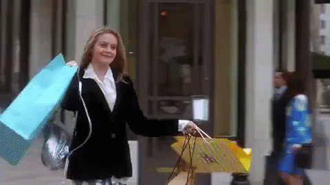 Shopping alicia silverstone clueless GIF - Find on GIFER