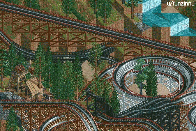 GIF switchback gaming coaster - animated GIF on GIFER