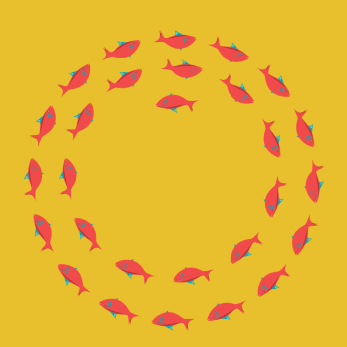 GIF fish swim swimming in circles - animated GIF on GIFER - by Blackseeker