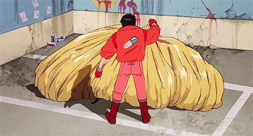 Image result for gif kaneda uncovers bike